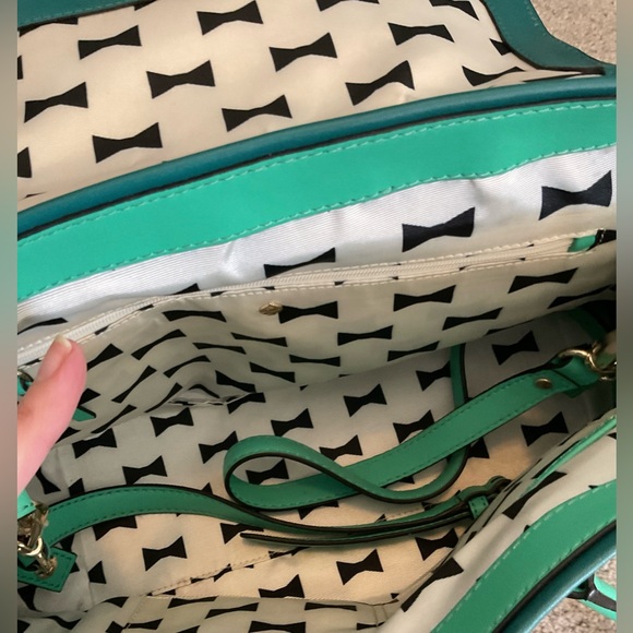 Kate Spade Aqua and Navy Shoulder Bag - Picture 8 of 11